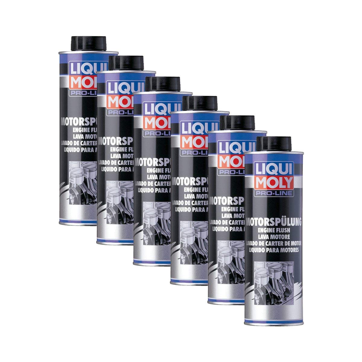 6x LIQUI MOLY 2427 Pro-Line Motorspülung MotorReiniger Öl Additiv 500ml von LIQUI-MOLY_bundle