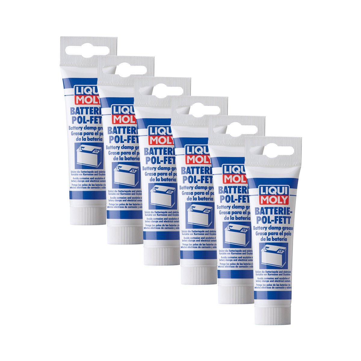 6x LIQUI MOLY 3140 Batterie-Pol-Fett 50g 6x LIQUI MOLY 3140 Batterie-Pol-Fett 50g von Liqui Moly