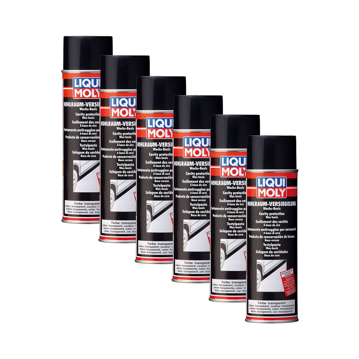 6x LIQUI MOLY 6115 Hohlraum-Versiegelung transparent (Spray) 500ml von Liqui Moly