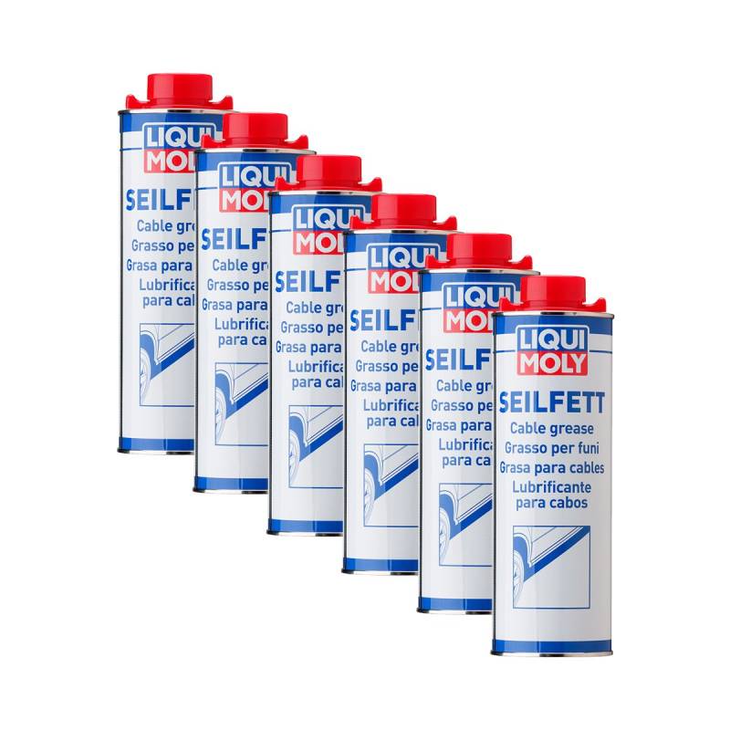 6x LIQUI MOLY 6173 Seilfett Schmiermittel Dose Blech 1L von Liqui Moly
