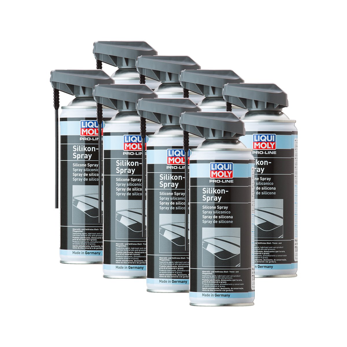 8x LIQUI MOLY 7389 Pro-Line Silikon-Spray Kunststoff Metall Gummi Holz 400ml von LIQUI-MOLY_bundle