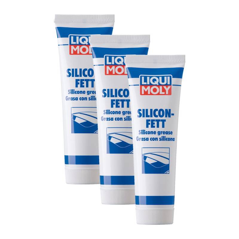 3x LIQUI MOLY 3312 Silicon-Fett transparent Silikonfett Paste Schmiermittel 100g von Liqui Moly