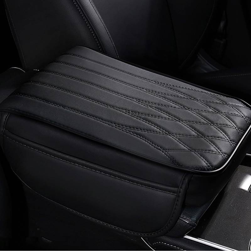 LISHAOWUDI Armlehnenbox Matte für BMW X3 M40i 2018-, Auto Armlehnenabdeckung Armlehnen-Sitzkastenbezug Schutz Bequemes Auto Dekor Zubehör,Bla-ck von LISHAOWUDI