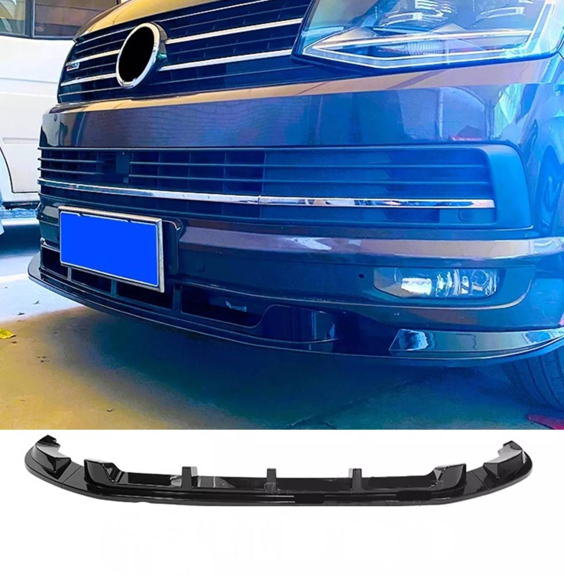 Auto Frontstoßstange Spoilerlippe für VW Transporter T6 T6.1 2015-2024, Frontstoßstange Lippe Lippen Flügel Exterieur Zubehör Diffusor Body Kit Auto Frontstoßstange Spoilerlippe für VW Transporter T6 T6.1 2015-2024, Frontstoßstange Lippe Lippen Flügel Exterieur Zubehör Diffusor Body Kit von LISHAOWUDI
