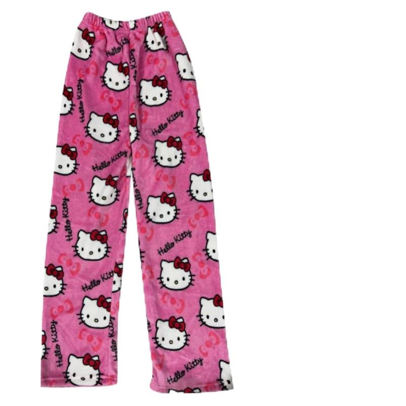 Hosen Herbst Winter Pyjamas Anime Bequeme Pyjamas Hosen Lang Schlafanzug Damen Bequeme Winter Kuschelhose Cute Hose Warmes Geschenk für sie,B-1-M von LISHAOWUDI