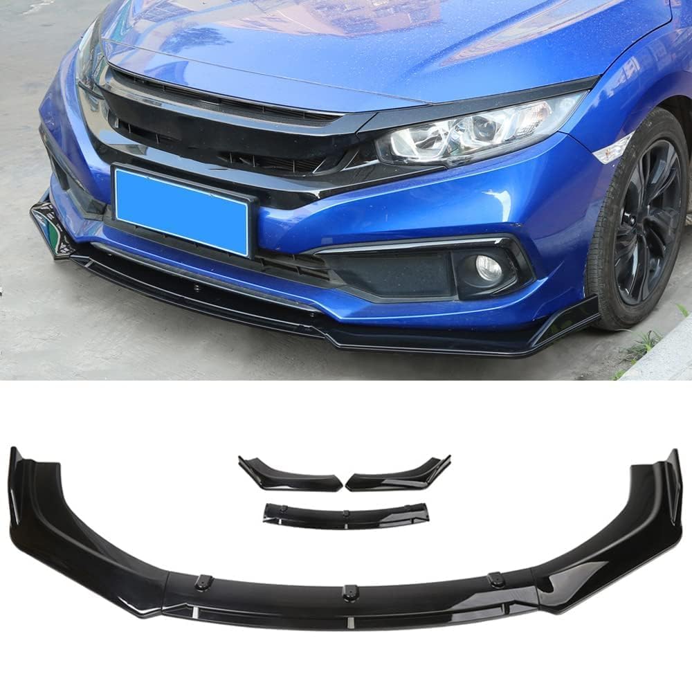 LISHAOWUDI Auto Frontstoßstange Spoilerlippe für VW Passat B7 2010-2014, Frontstoßstange Lippe Lippen Flügel Exterieur Zubehör Diffusor Body Kit von LISHAOWUDI
