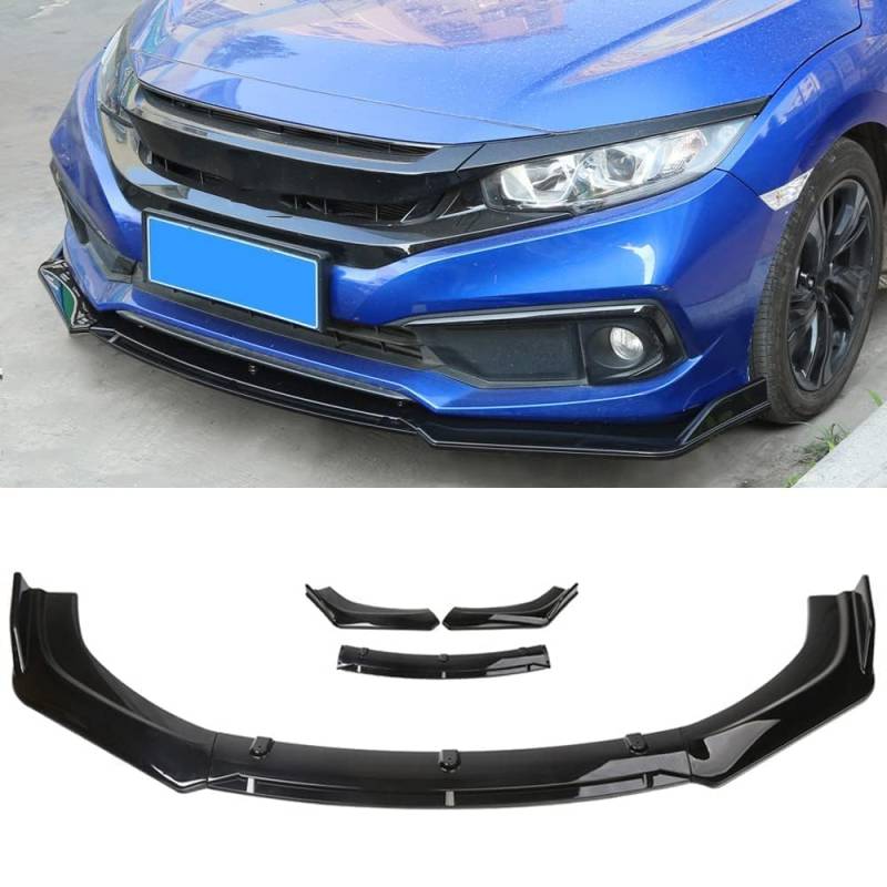 LISHAOWUDI Auto Frontstoßstange Spoilerlippe für VW Passat B7 2010-2014, Frontstoßstange Lippe Lippen Flügel Exterieur Zubehör Diffusor Body Kit von LISHAOWUDI
