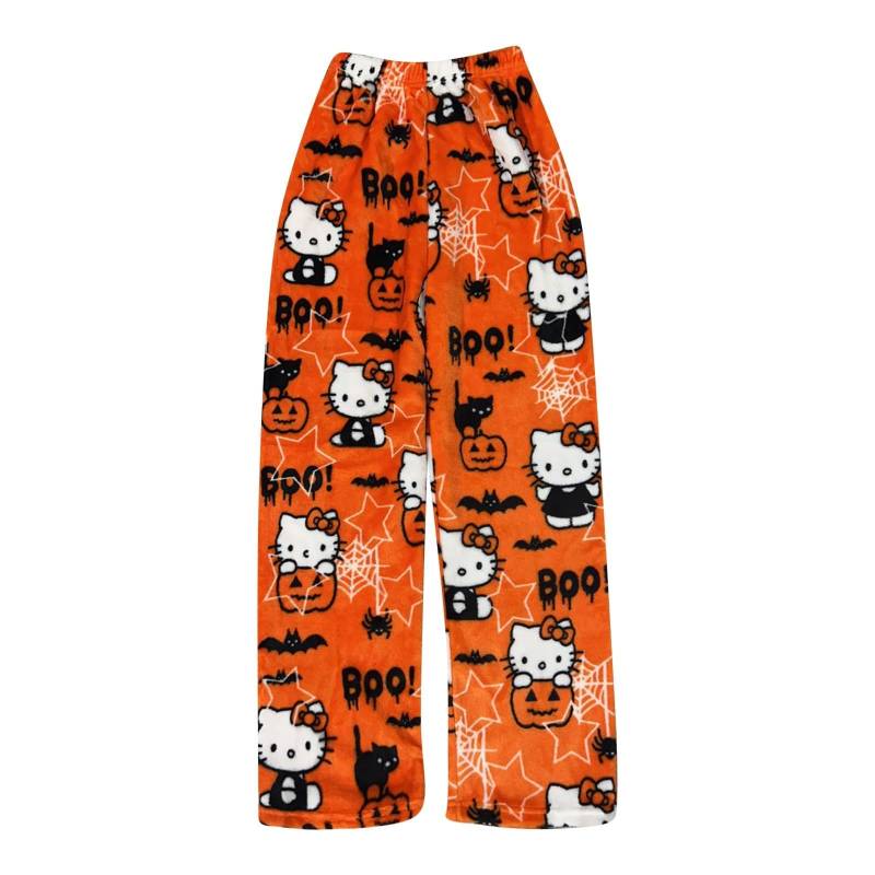 Hosen Herbst Winter Pyjamas Anime Bequeme Pyjamas Hosen Lang Schlafanzug Damen Bequeme Winter Kuschelhose Cute Hose Warmes Geschenk für sie,B-5-S von LISHAOWUDI