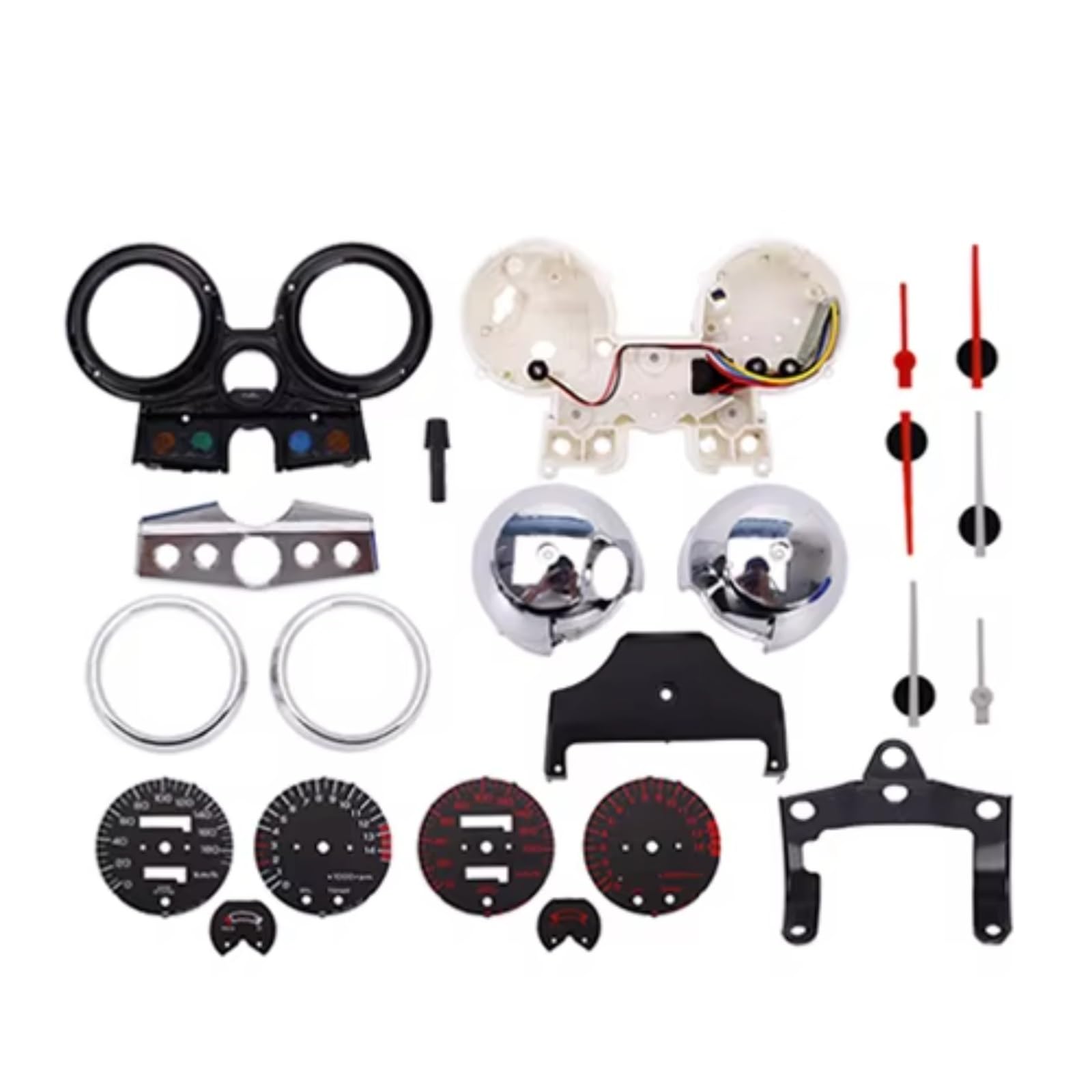 LISROEU Armaturenbrett Für CB400 Für CB400SF 1995 1996 1997 1998 Für NC31 Motorrad Instrument Montage Messgeräte Meter Cluster Tachometer Kilometerzähler Tachometer Teile(Matching Kit) von LISROEU