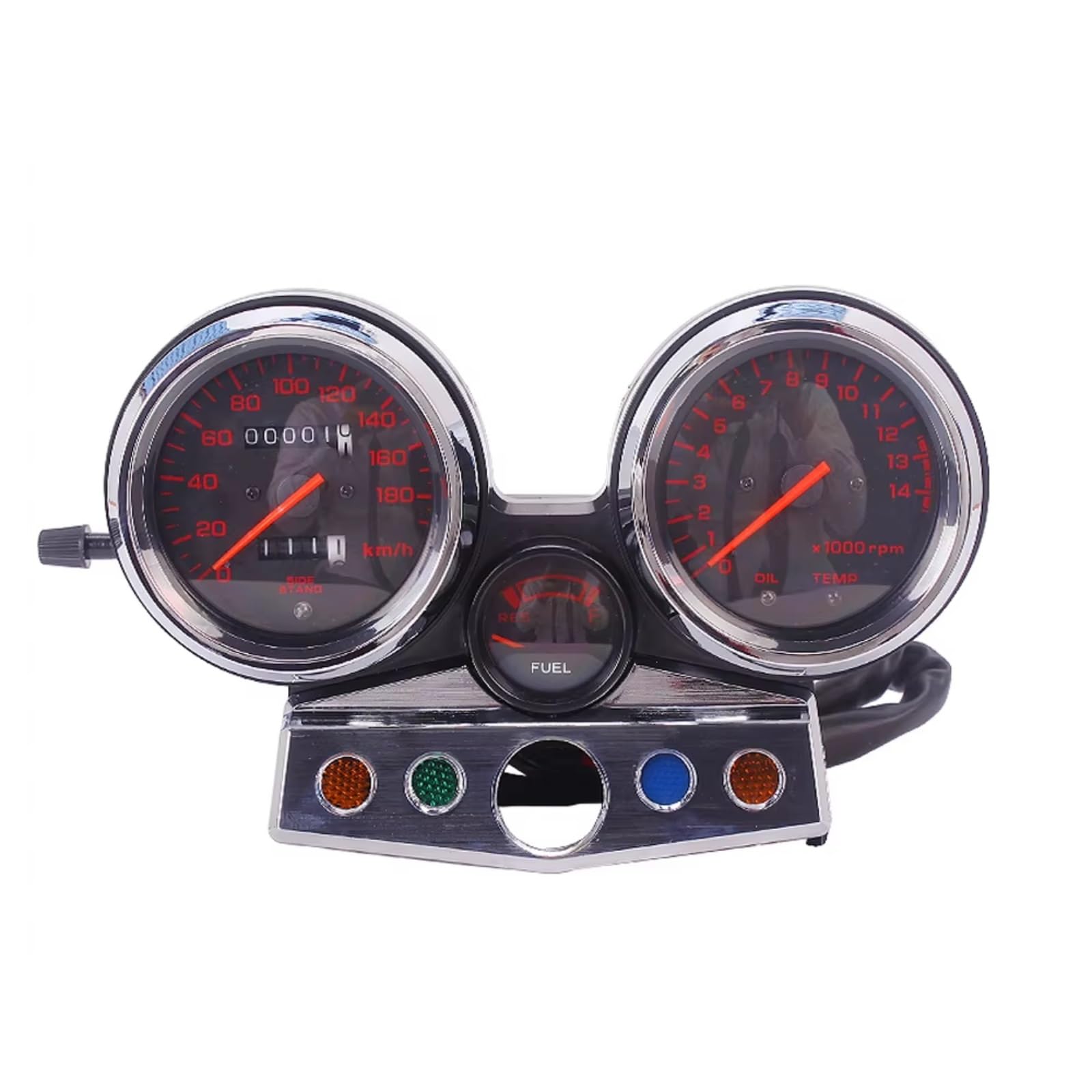 LISROEU Armaturenbrett Für CB400 Für CB400SF 1995 1996 1997 1998 Für NC31 Motorrad Instrument Montage Messgeräte Meter Cluster Tachometer Kilometerzähler Tachometer Teile(Red Digital Disc) von LISROEU