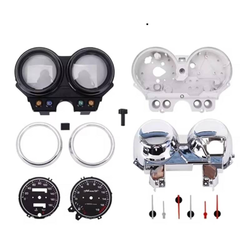 LISROEU Armaturenbrett Für Hornet Für CB250 Für Hornet250 2006 2007 2008 Motorrad Instrument Montage LCD Computer Geschwindigkeitsmesser Grüne Tachometer Teile Zubehör(Set Shell) von LISROEU