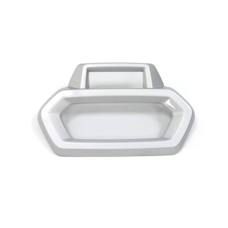 LISROEU Armaturenbrett Für XMAX300 2023 2024 Motorrad Armaturenbrett Instrumentenrahmen Abdeckung Verkleidung Kohlefaser Hellschwarz Drehzahlmessergehäuse Ersetzen Sie Teile Zubehör(Silver) von LISROEU