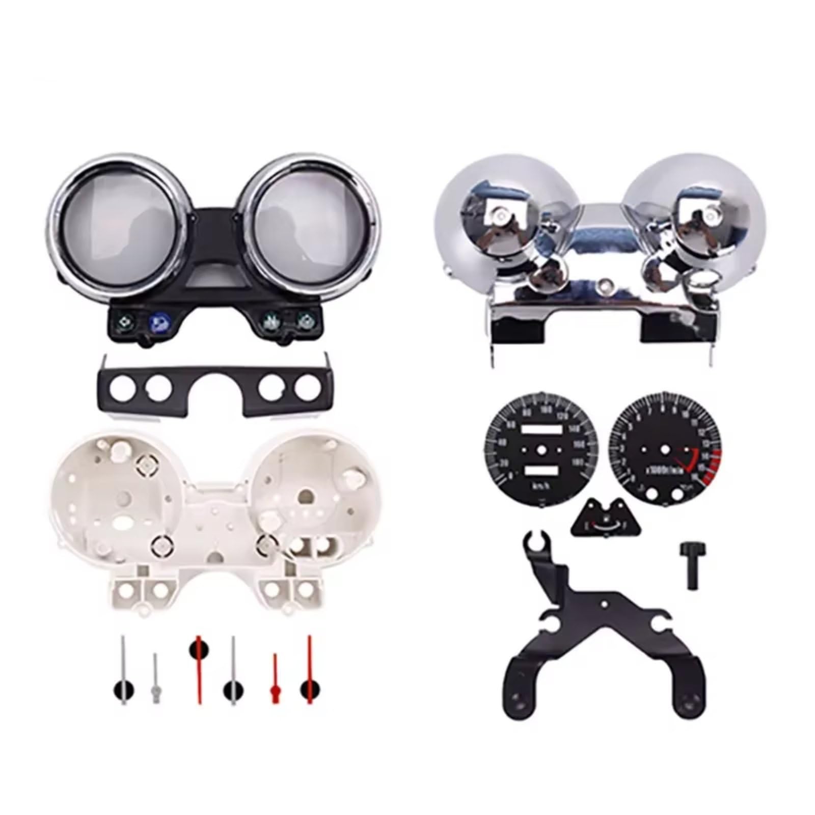 LISROEU Armaturenbrett Für ZR250 Für Balius Für ZRX400 Für ZRX 750 1100 1200 Motorrad Instrument Montage Messgeräte Meter Cluster Tachometer Kilometerzähler Tachometer(180 Suit) von LISROEU