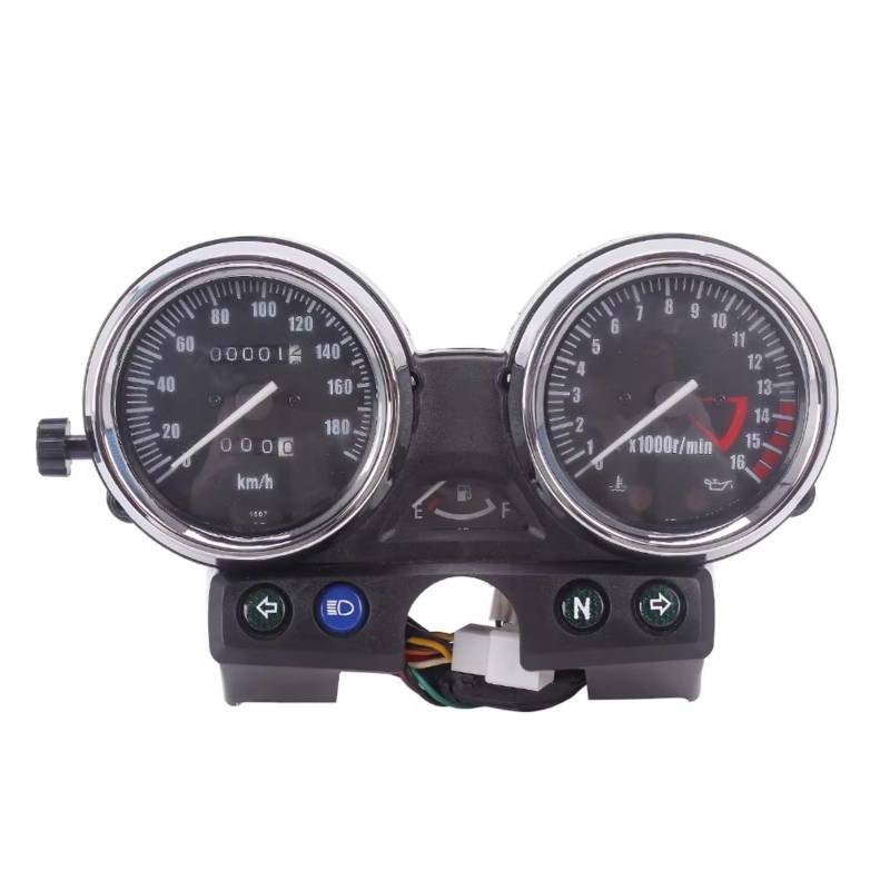 LISROEU Armaturenbrett Für ZR250 Für Balius Für ZRX400 Für ZRX 750 1100 1200 Motorrad Instrument Montage Messgeräte Meter Cluster Tachometer Kilometerzähler Tachometer(Just Assembly 180) von LISROEU