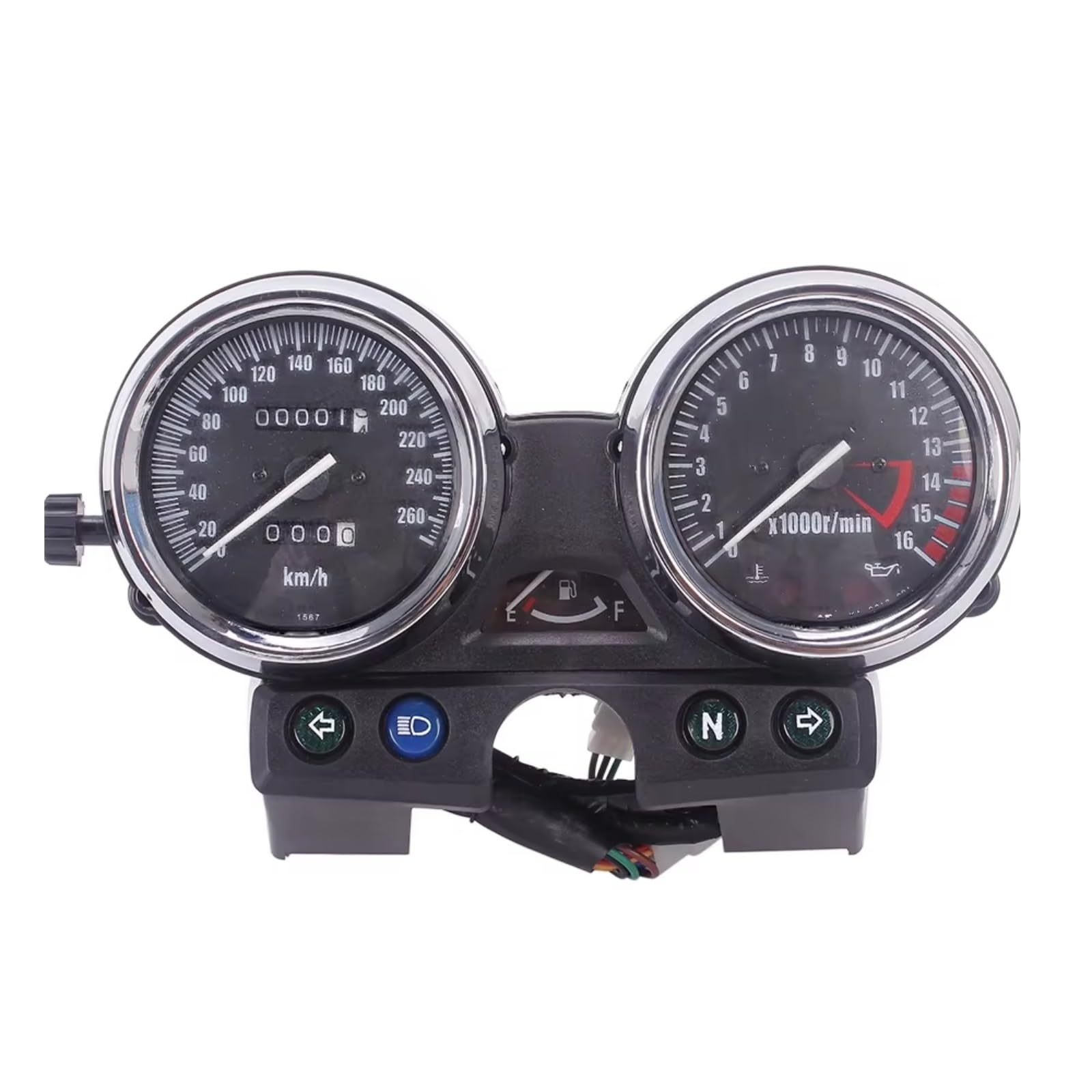 LISROEU Armaturenbrett Für ZR250 Für Balius Für ZRX400 Für ZRX 750 1100 1200 Motorrad Instrument Montage Messgeräte Meter Cluster Tachometer Kilometerzähler Tachometer(Just Assembly 260) von LISROEU