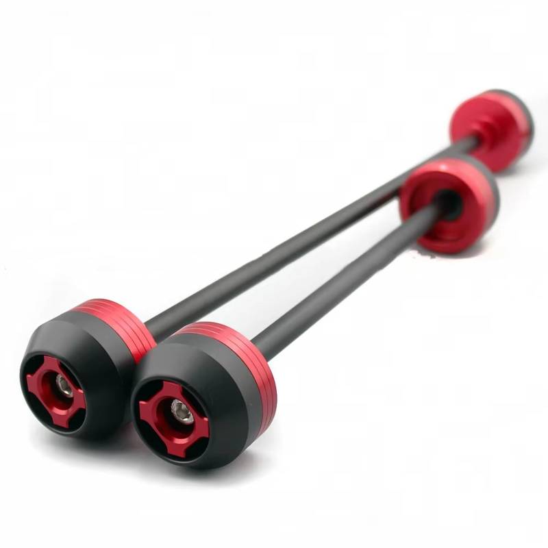 LISROEU Gabel Achsgleiter Motorrad Für F900XR 2020 2021 2022 2023 Motorrad Modifizierte Teile Vorne Hinterachse Gabel Crash Slider Anti Kollision Slider Motorrad Zubehör(Red) von LISROEU