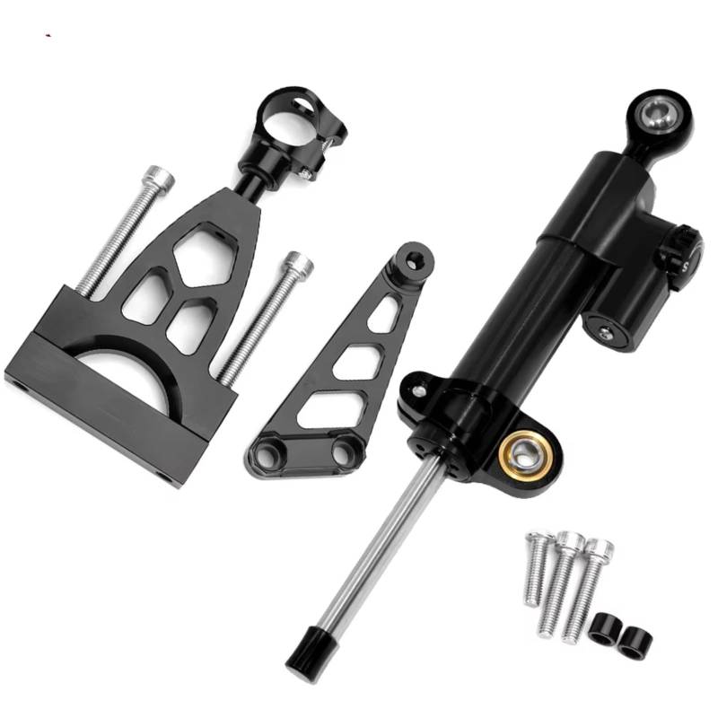 LISROEU Lenkungsstabilisator Kompatibel Mit CB400 Für VTEC 1999–2010 2009 2008 2007 2006 2005 2004 2003 2002 Motorrad Lenkungsstabilisierungsdämpferhalterung Universal von LISROEU