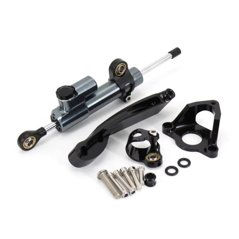 LISROEU Lenkungsstabilisator Kompatibel Mit CBR600RR 2007–2016 2008 2009 2010 2011 2012 Motorrad Lenkungsstabilisierungsdämpferhalterung Halterungsteile Universell(Gray-Black) von LISROEU