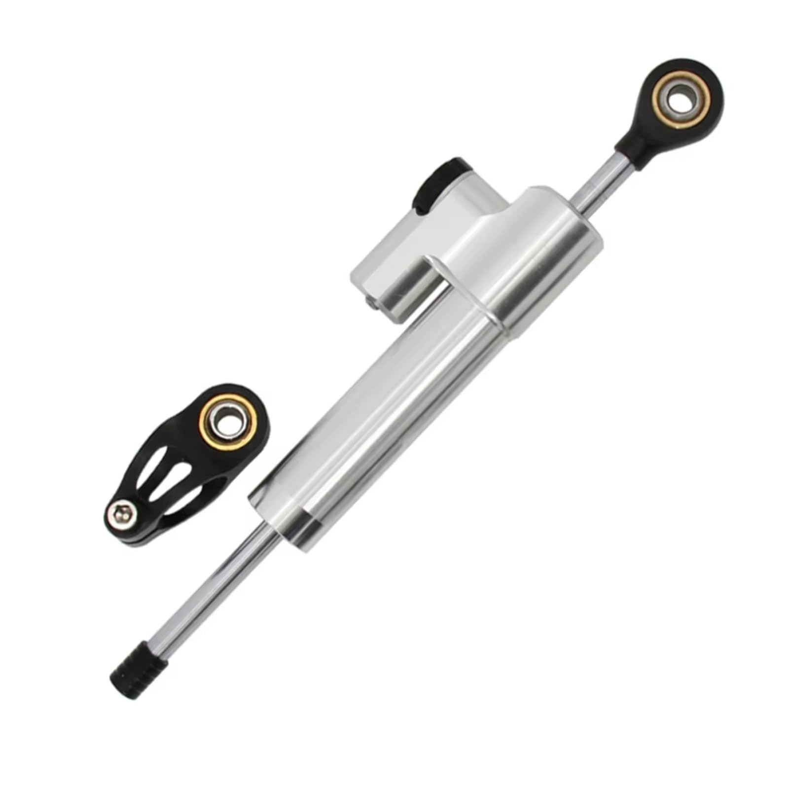 LISROEU Lenkungsstabilisator Kompatibel Mit CBR650R Motorrad Lenkstabilisator Dämpferhalterung Montagedämpfung Stoßdämpfer Universalzubehör Einstellbar(Gray) von LISROEU