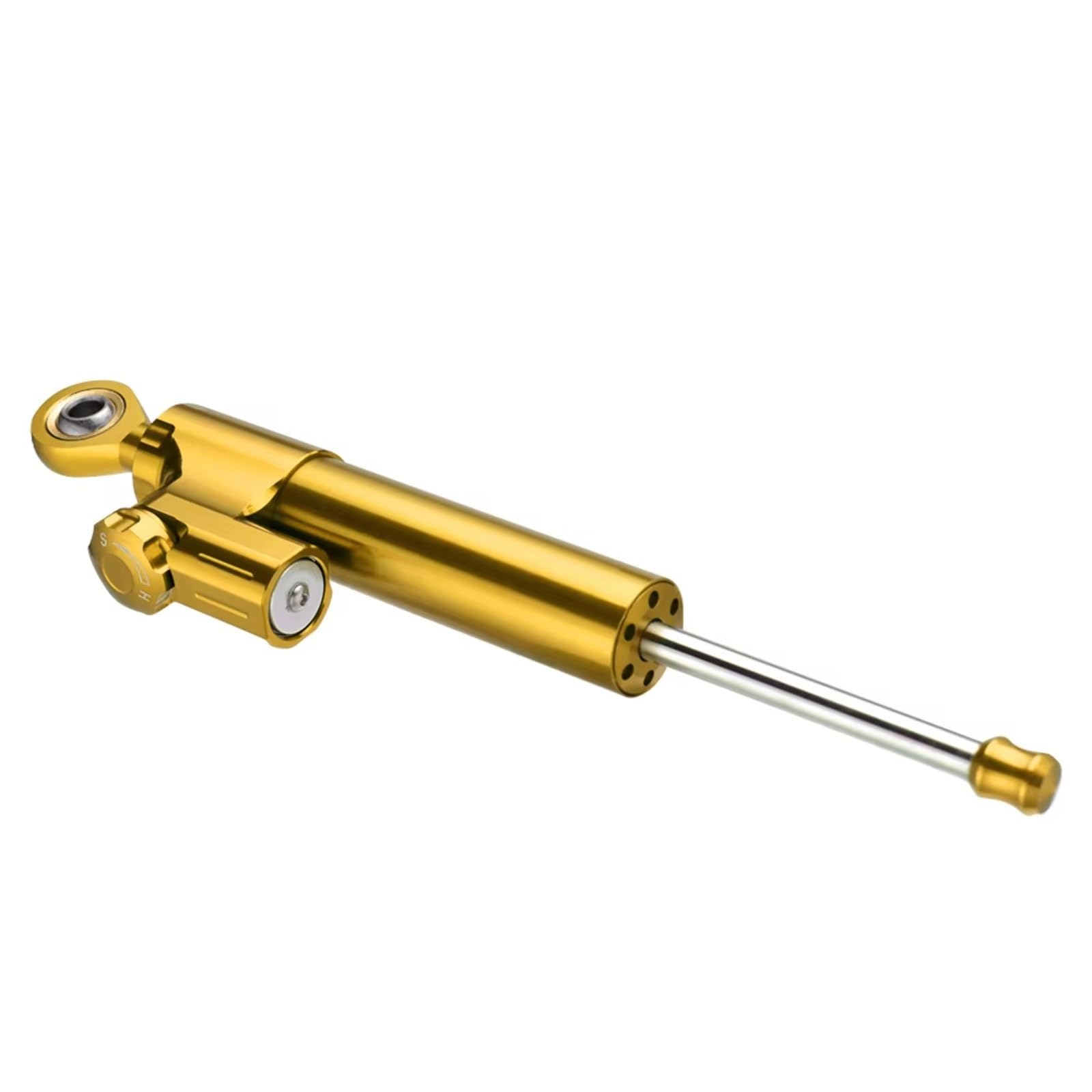 LISROEU Lenkungsstabilisator Kompatibel Mit CBR954RR 2002 2003 Motorrad Lenkungsdämpfer Stabilisator Lineare Absorber Montagehalterung Verstellbares Universalzubehör(Yellow) von LISROEU