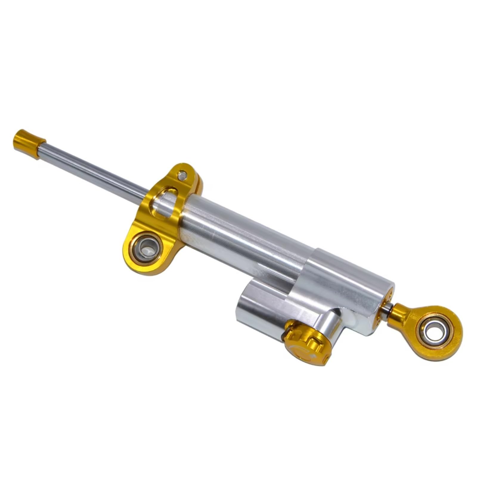 LISROEU Lenkungsstabilisator Kompatibel Mit CBR954RR 2002 2003 Motorrad Lenkungsdämpferstabilisator Universal Linear Stoßdämpfer Lenkerstabilisator Universal(Silver) von LISROEU