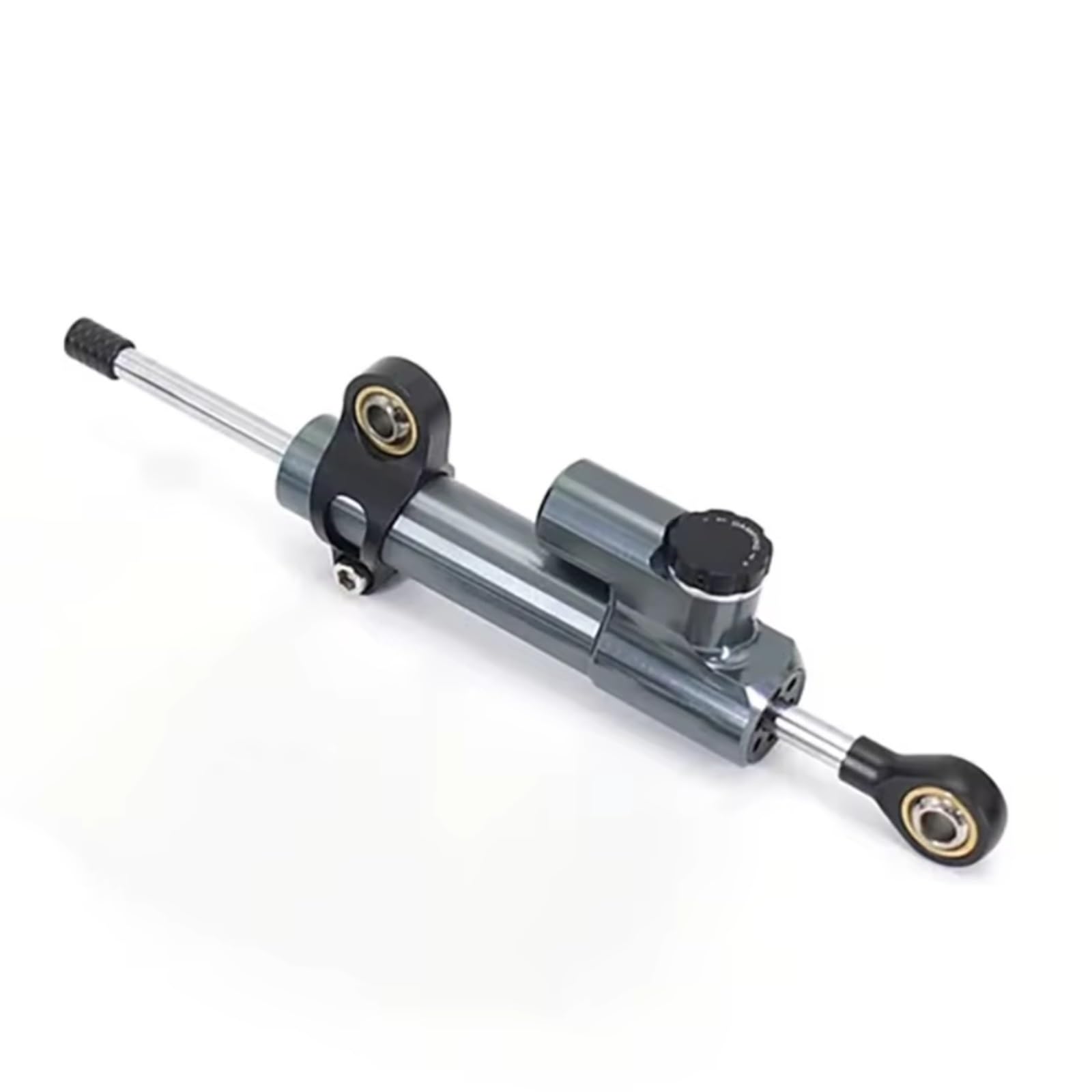 LISROEU Lenkungsstabilisator Kompatibel Mit Ninja Für ZX-6R 636 2013–2025 Motorrad Lenkungsdämpfer Stabilisator Montagehalterung Lenker Stabilisator Kit Universell(Gray) von LISROEU