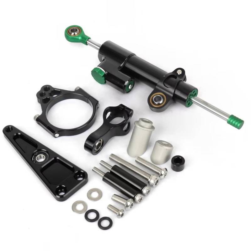 LISROEU Lenkungsstabilisator Kompatibel Mit X-ADV750 2017- Für NSS750 2021- Motorrad Lenkungsdämpfer Stabilisator Halterungs Montagesatz Verstellbar Universell(Black) von LISROEU