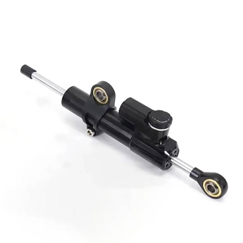 LISROEU Lenkungsstabilisator Kompatibel Mit Yamaha Für MT-09 2024 2025 Motorrad Lenkungsdämpfer Stabilisatorhalterung Unterstützung Für Lineare Absorber Universelles Zubehör(Black) von LISROEU