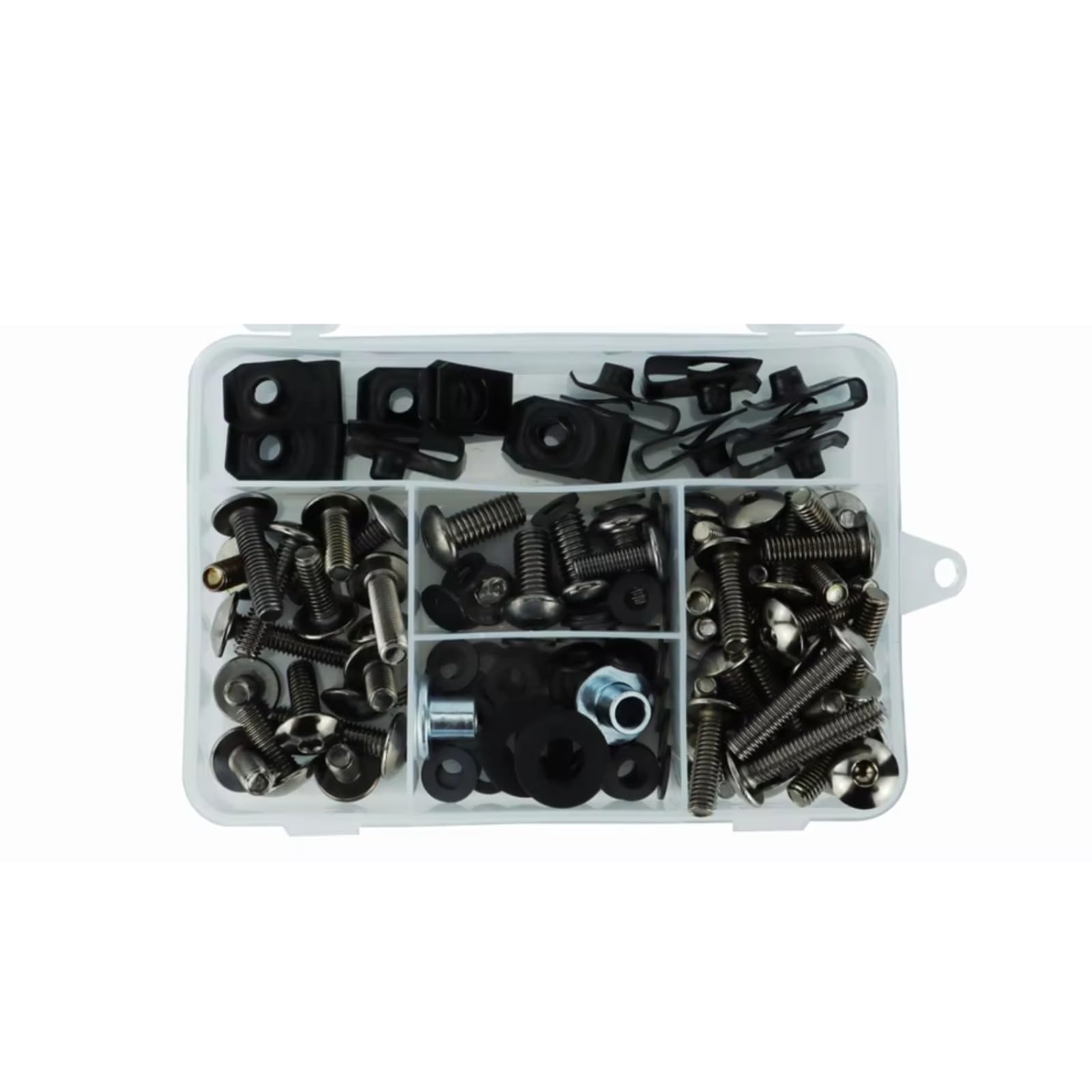 LISROEU Motorrad Schrauben Für Ninja250r 2004 2005 2006 2007 Motorrad Komplette Voll Verkleidung Schrauben Kit Motorrad Scheiben Muttern Schrauben Sortiment(Metallic) von LISROEU