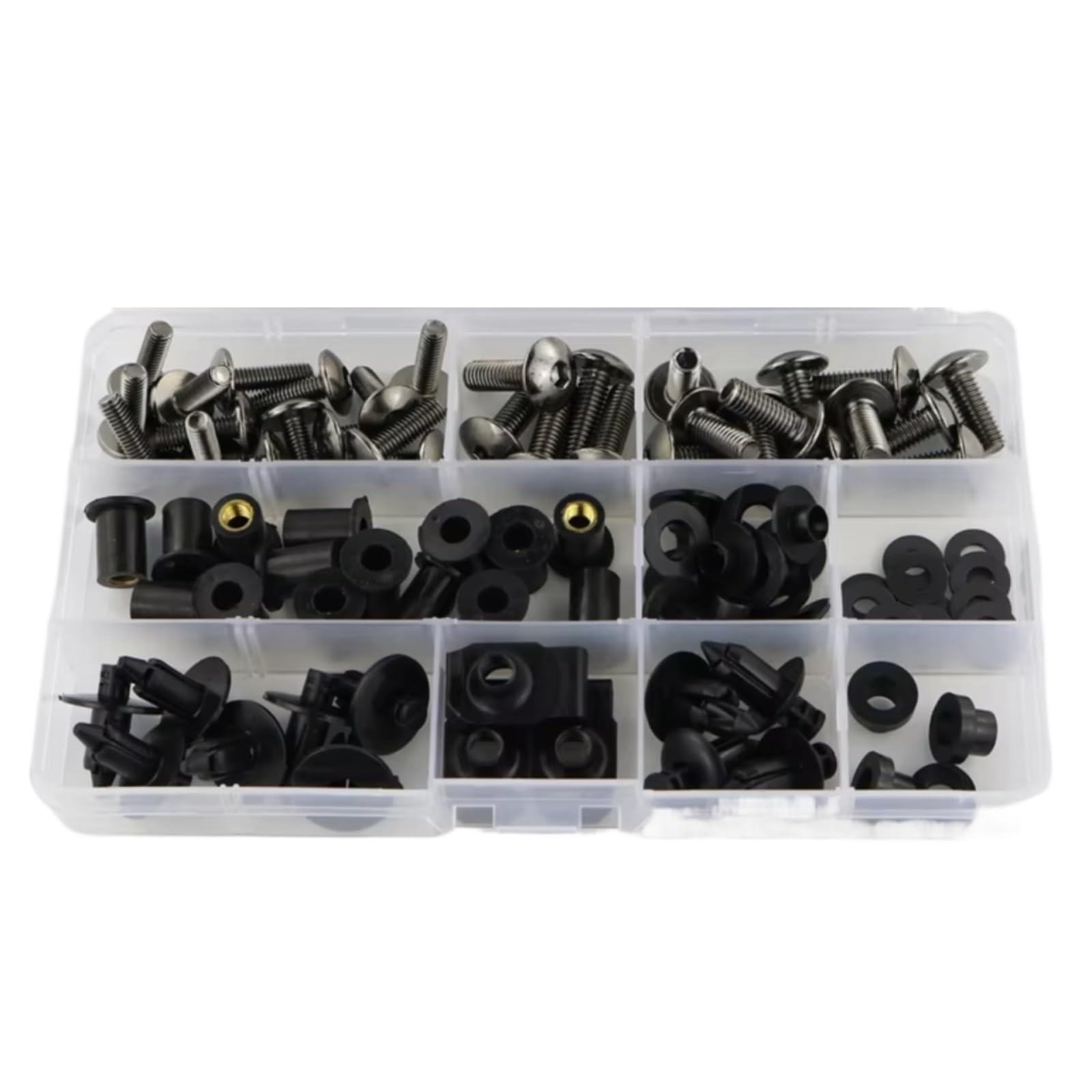 LISROEU Motorrad Schrauben Für VTR1000 RVT1000R RC51 2000-2006 Motorrad Unterlegscheiben Muttern Schrauben Sortiment Motorrad Mutter Schrauben Stellschraube Senkschrauben(Metallic) von LISROEU