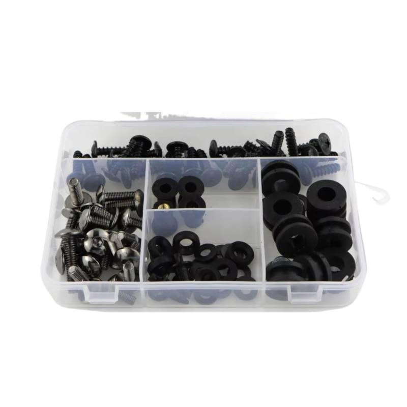 LISROEU Motorrad Schrauben Für Z1000 2014 2015 2016 2017 2018 2019 2020 2021 2022 2024 Motorrad Cowling Komplette Voll Verkleidung Schrauben Kit Motorrad Mechanische Teile(Metallic) von LISROEU