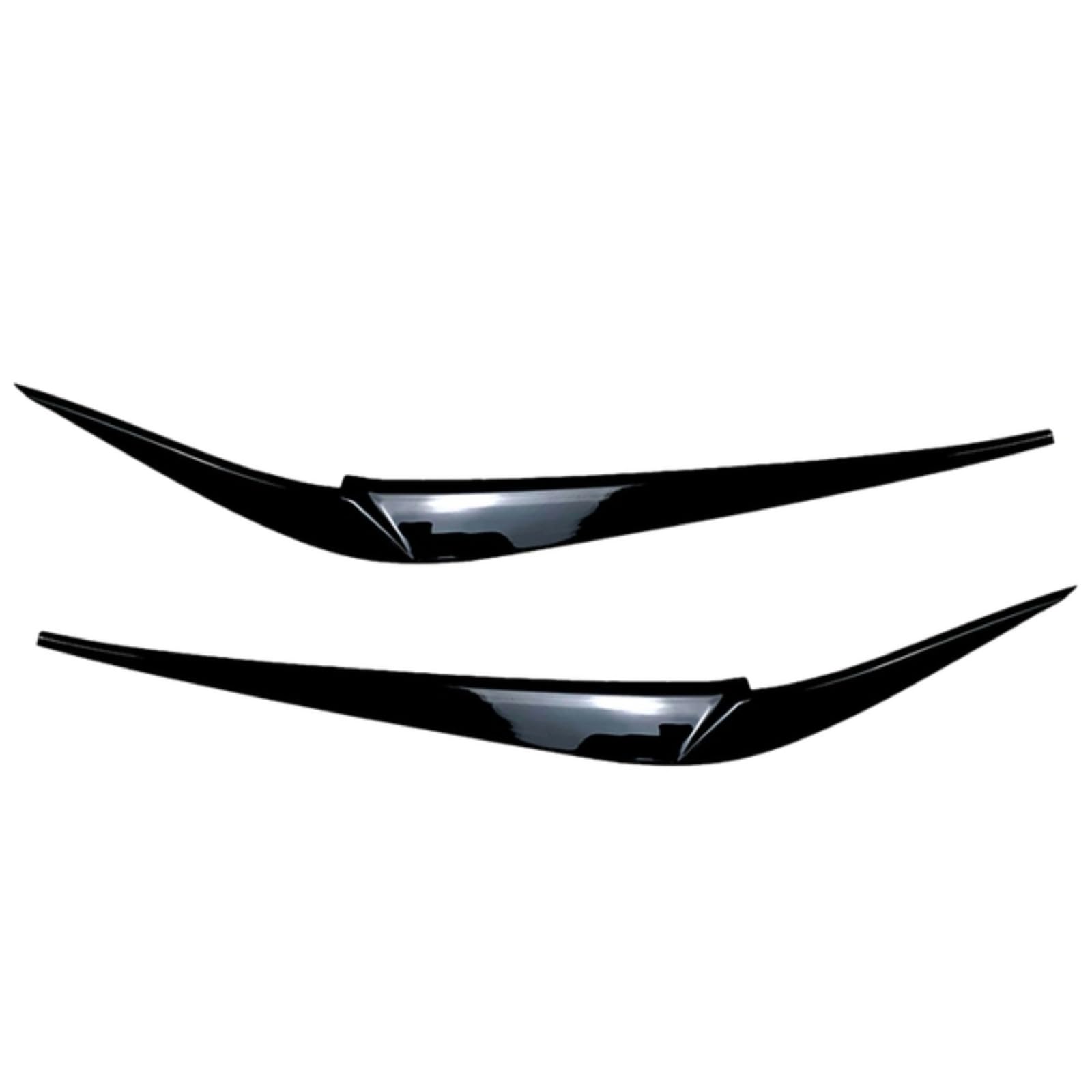2 Stück Frontscheinwerfer-Augenlid-Augenbrauen-Zierteile (glänzend schwarz) Für BMW X3 X4 G01 G02 G08 F97 2018 2019 2020 2021 von LITH