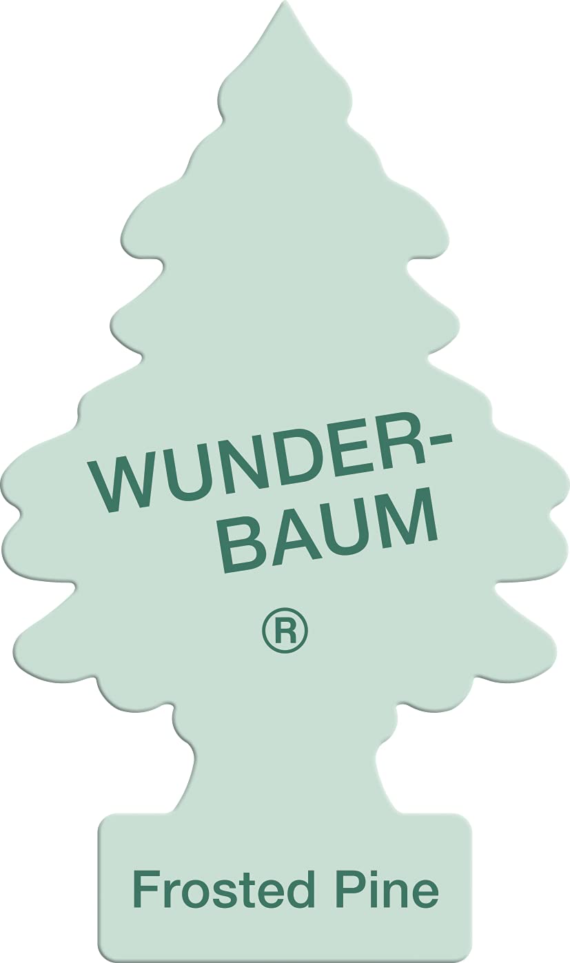 WUNDER-BAUM Auto-Lufterfrischer I Anhänger für langanhaltenden Duft im Auto oder zu Hause I Frosted Pine , 1 Stück von WUNDER-BAUM