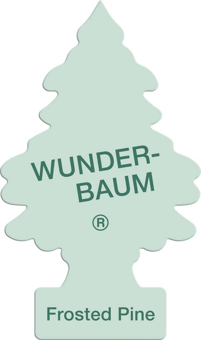 WUNDER-BAUM Auto-Lufterfrischer I Anhänger für langanhaltenden Duft im Auto oder zu Hause I Frosted Pine , 1 Stück von WUNDER-BAUM