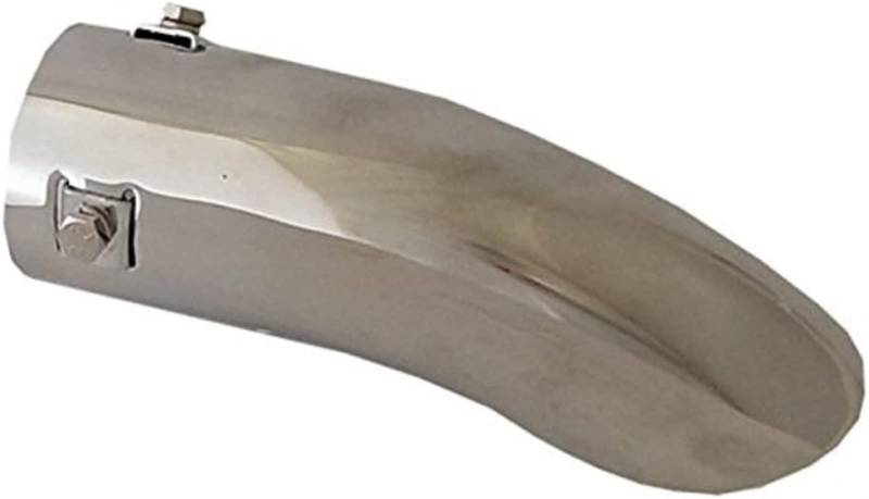 Auto Schwanz Kehle Einfach gebogene Edelstahl-Auspuffblende, 63 mm, einfach zu installieren, in Schrumpffolie verpackt Auto Auspuffrohr (Größe : 45-72 mm) von LIUBAO