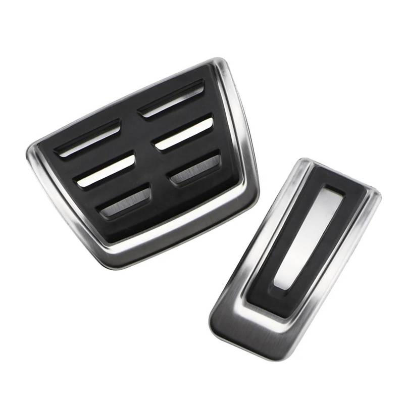 Bremse Pedalkappen Für VW Für Tiguan MK2 Allspace 2017-2021 Zubehör Auto Auto Pedal Abdeckung Gas Bremspedale Fußstütze Pads Auto Pedale(at Without Rest) von LIUCHUNHUA