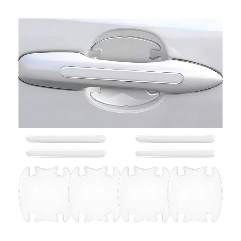 8 Pcs Auto Türgriff Schutzfolie Transparent Lackschutzfolie für Mercedes Benz B-Klasse W247 I 2018-2024, Selbstklebende Kratzschutzaufkleber,Transparente Anti-Kratz-Aufkleber von LIUIN