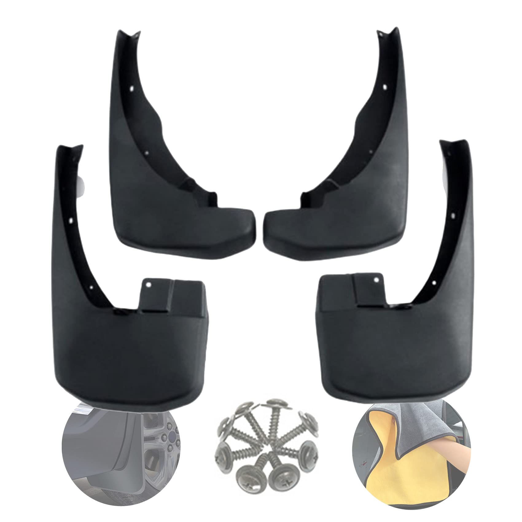 Auto Schmutzfänger Set Spritzschutz Kompatibel für N-issan Navara 2005-2016 Vorne Hinteren Links Rechts Auto Spritzklappen Zubehör Gummi Kotflügel Kit mit Schrauben, 4 Stück Auto Schmutzfänger Set Spritzschutz Kompatibel für N-issan Navara 2005-2016 Vorne Hinteren Links Rechts Auto Spritzklappen Zubehör Gummi Kotflügel Kit mit Schrauben, 4 Stück von LIUTA