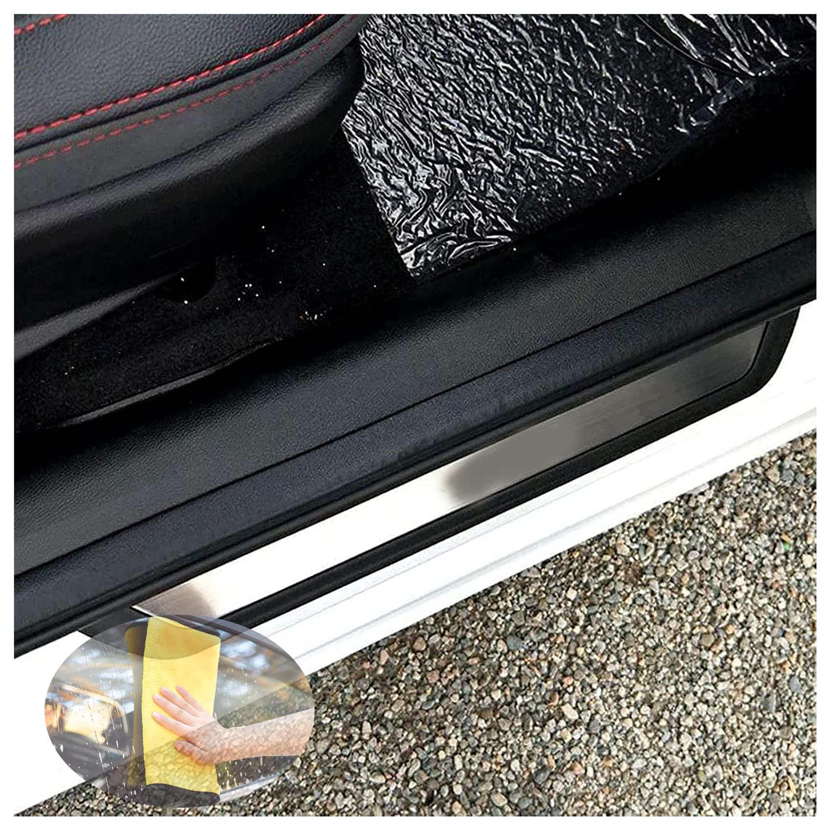 Edelstahl Auto Einstiegsleisten Türschweller Protector für VW Golf 7 2014-2019 Willkommenspedal Rutschfestes AntiKratz Pedal Kick Plates Zubehör Dekorations, 4 Stück Edelstahl Auto Einstiegsleisten Türschweller Protector für VW Golf 7 2014-2019 Willkommenspedal Rutschfestes AntiKratz Pedal Kick Plates Zubehör Dekorations, 4 Stück von LIUTA