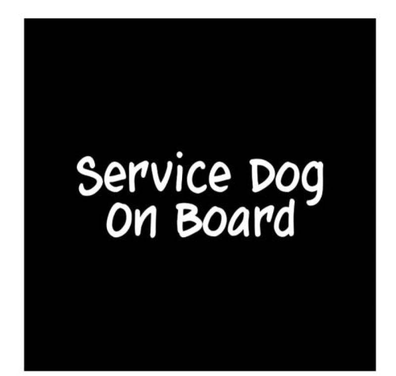 Auto Sticker Autoaufkleber Lustig Dog Service Dog On Board Aufkleber Fenster Vinyl Aufkleber Pet Therapy Training Welpe（15Cm） von LIUWW