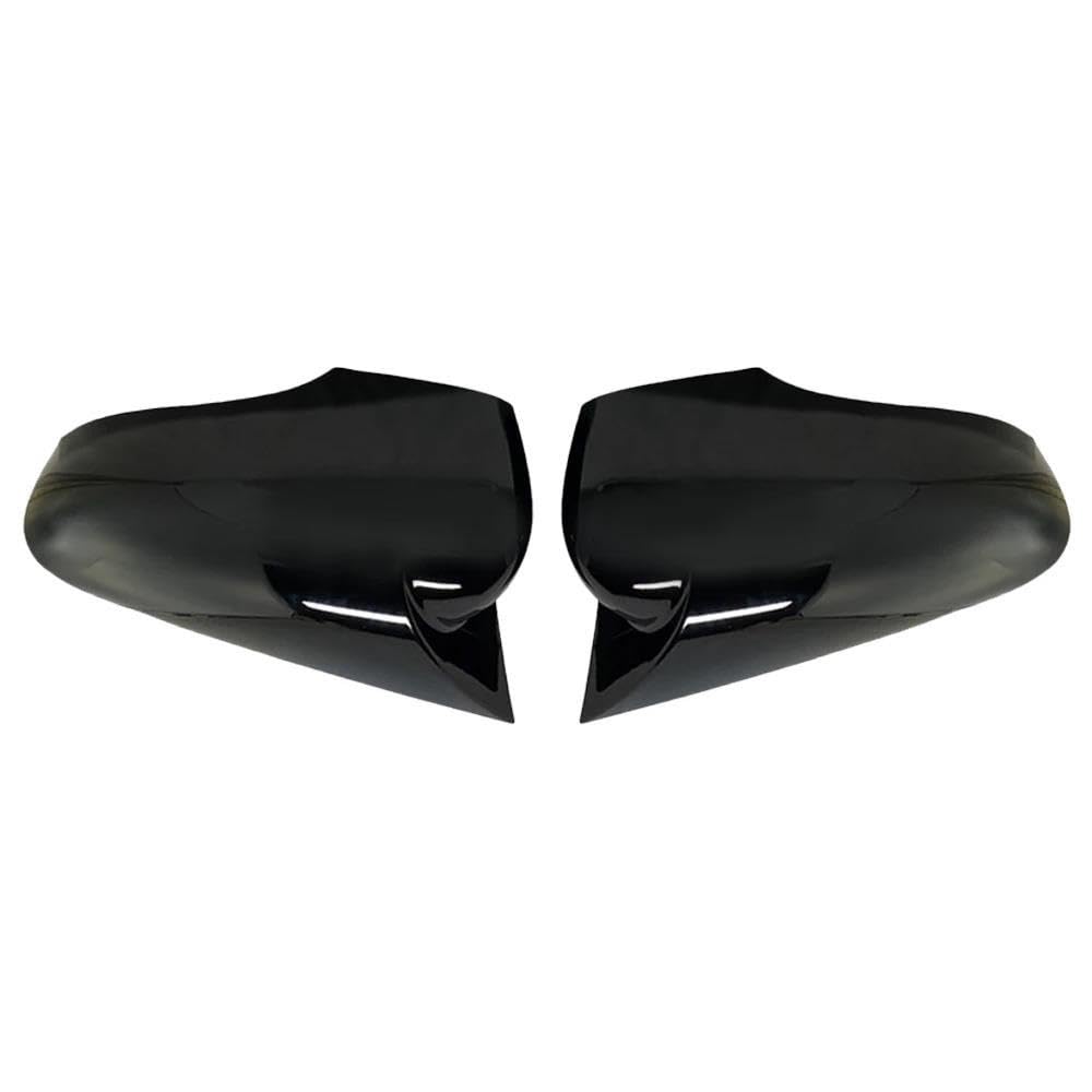 1 Paar Auto Rückspiegel Abdeckung Aufkleber Borte Mit Doppelseitigem Klebeband Für Renault Clio 4 2012-2019 Zubehör(Glossy Black) von LIVZFRLZ