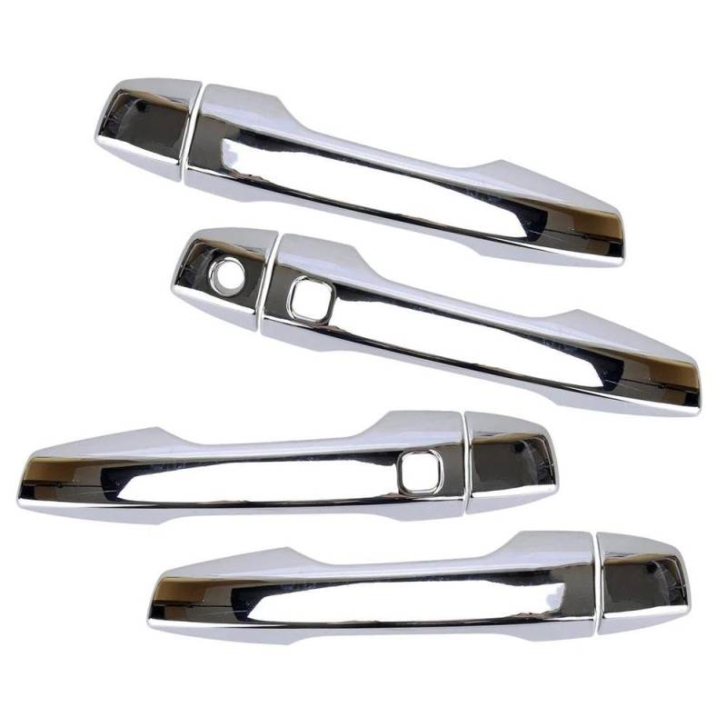 1 Set Auto Außentürgriff Trim Dekorative Abdeckung Mit 3 Löchern Chrom LHD Silber Für Outlander 2023 2022 von LIVZFRLZ