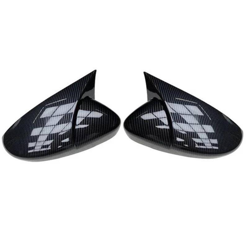 2 Stück Für Golf MK6 R20 Für Touran Für Golf GTI 6 Für Golf 6 R Außenspiegel Abdeckkappen Spiegel Abdeckkappen Zubehör(1 set Carbon pattern) von LIVZFRLZ