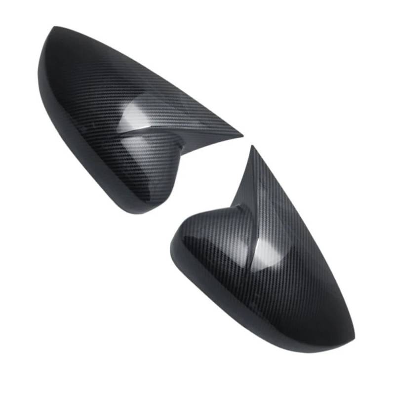 2-teilige Seitenrückspiegel-Abdeckungsleisten Mit Doppelseitigem Klebeband Für Polo 6C 2014 2015 2016 2017 Zubehör(Carbon Fiber) von LIVZFRLZ