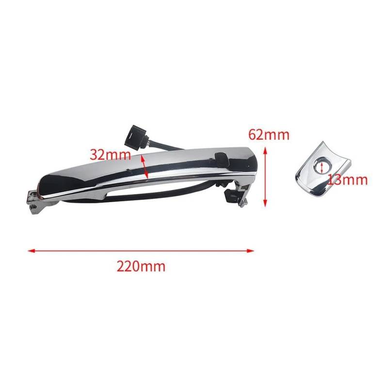 Auto Außen Außentürgriff Mit Schlüsselloch Vorne Links Für Rogue 2008 2009 2010 2011 2012 2013 80640CZ31A 80645-CA000(Keyhole) von LIVZFRLZ