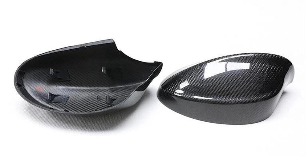 Für BMW 3er E92 E93 2006 2007 2008 2009 Seitenspiegelabdeckung Hinzufügen Auf & Ersatz Stil Carbon Fiber RearView Caps Zubehör(Replacement) von LIVZFRLZ