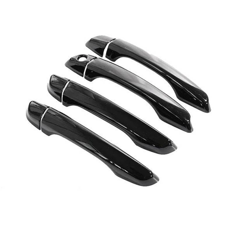 Für Citroen C3 Aircross 2017 2018 2019 2020 Schwarz glänzende äußere Türgriffabdeckung Stilaufkleber Autoschutzzubehör Gadget(4Handle 1 Keyhole) von LIVZFRLZ
