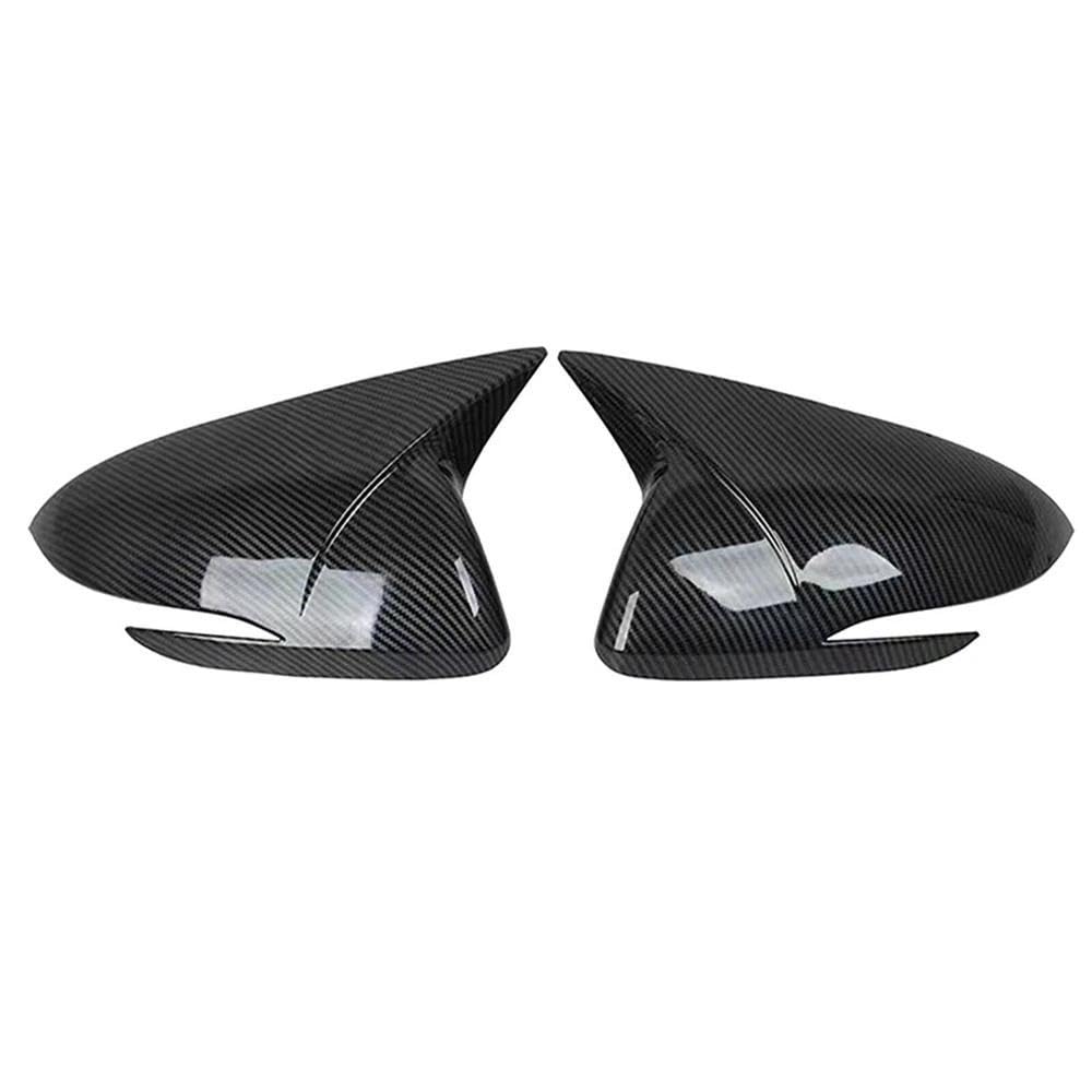 Für Hyundai Elantra Avante AD 2016-2020 Rückansicht Fall Trim 2 Stücke Seite Rückspiegel Abdeckung Kappen Schwarz Carbon Faser Look Zubehör(Carbon Fiber) von LIVZFRLZ