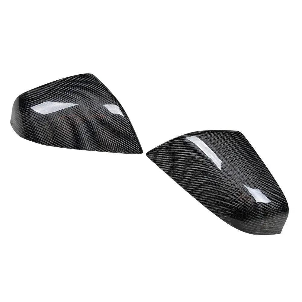 Glänzend Schwarz Matt Schwarz Carbon Fiber Seite Spiegel Abdeckungen Kappe Für Tesla Model S 2012-2018 Add-on Stil Zubehör(Glossly Black) von LIVZFRLZ