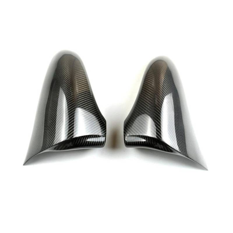 Horn Stil Carbon Fiber Glänzend Schwarz Flügel Rückspiegel Abdeckung Kappe Fall Trim Für IS GS ES RC RCF Rechts Ruder Zubehör von LIVZFRLZ